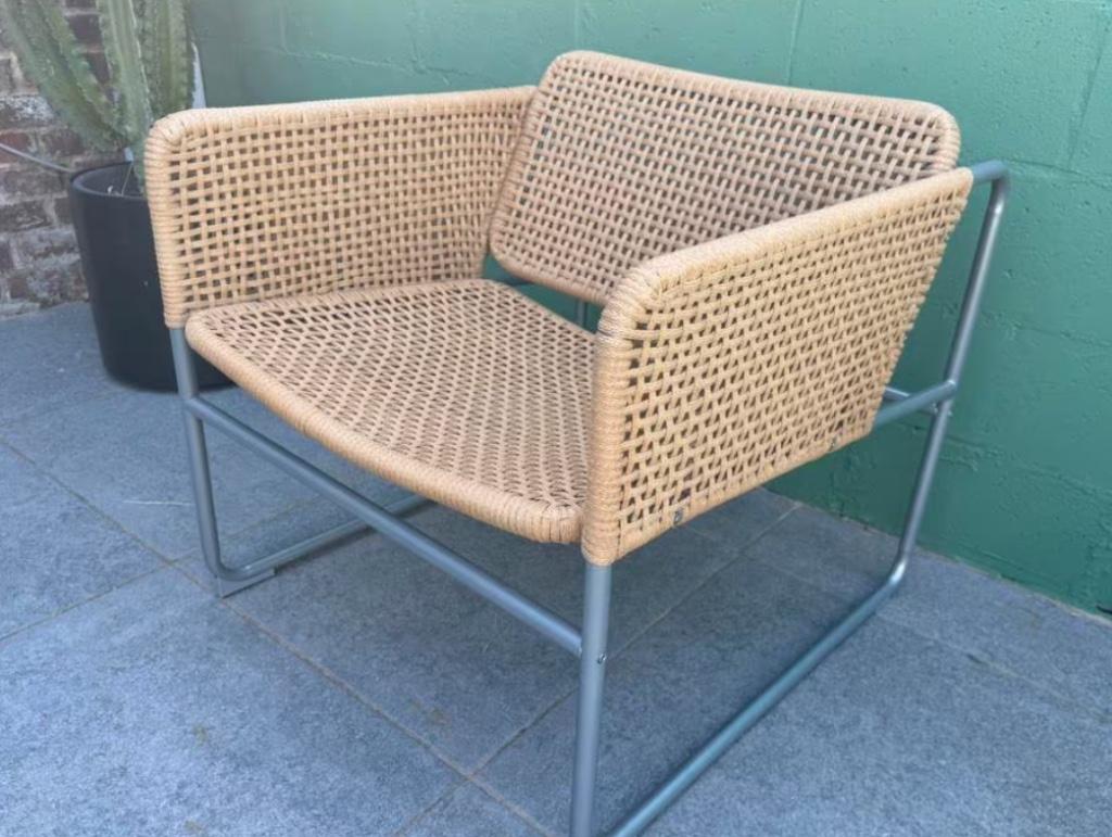 Rotan lounge zetel, Huis en Inrichting, Ophalen, Overige kleuren, Riet of Rotan, Zo goed als nieuw