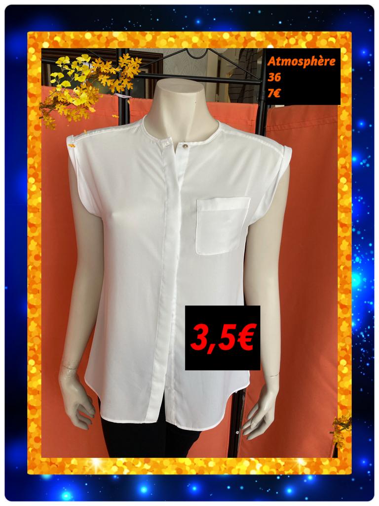 Blouse dames S. Atmosphere, Atmosphere, Wit, Ophalen of Verzenden, Zo goed als nieuw