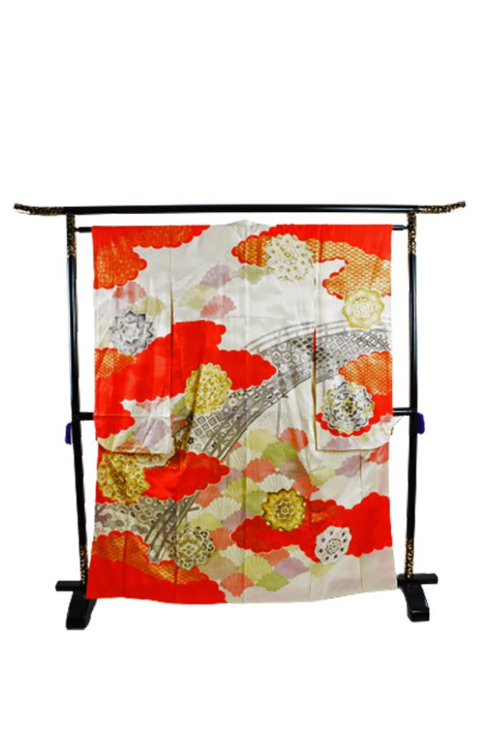 Japanse Kimono, Verzenden, Gedragen, Rood