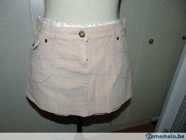 Mini  jupe  beige ;, Enlèvement ou Envoi, Porté, Beige