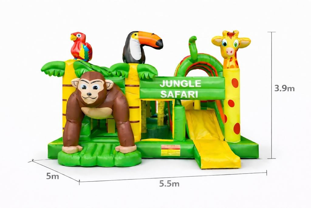 Nieuw springkasteel jungle aap, Ophalen