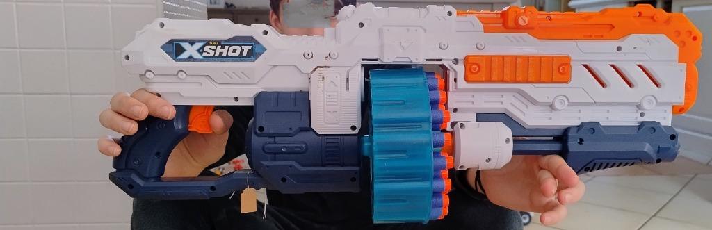 X-Shot Turbo Advance - dont 96 fléchettes - blaster, Enlèvement ou Envoi, Utilisé