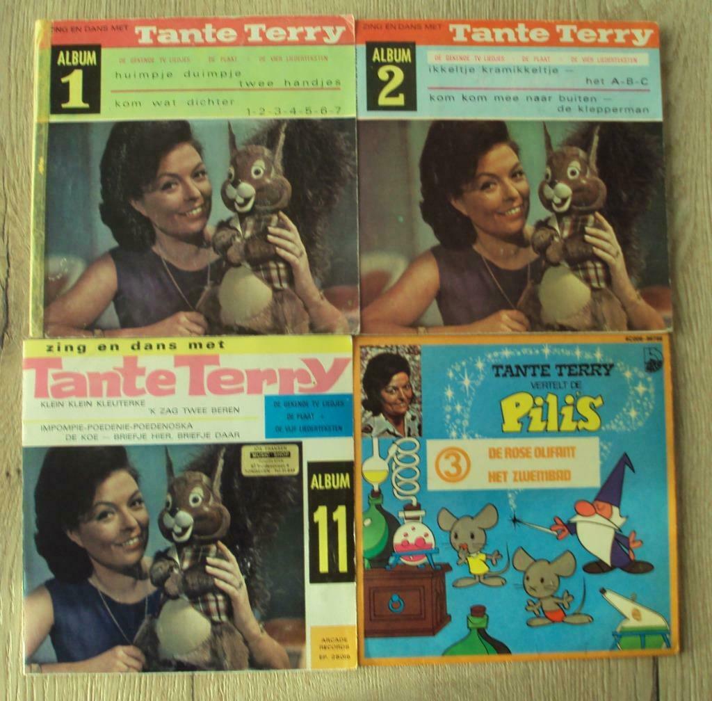 4 Vintage Sprookjes E.P 7' Zing en Dans met Tante Terry !, Enlèvement ou Envoi, Utilisé
