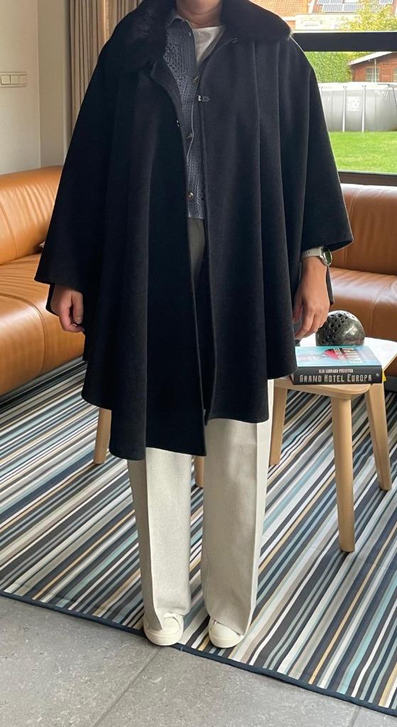 zwarte cape, Vêtements | Femmes, Vestes | Hiver, Enlèvement, Comme neuf, Noir