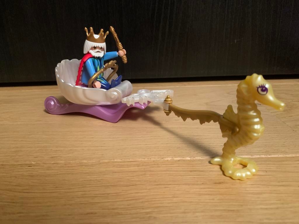 Playmobil Zeemeerminkoning met Koets 4815, Kinderen en Baby's, Speelgoed | Playmobil, Ophalen of Verzenden, Zo goed als nieuw