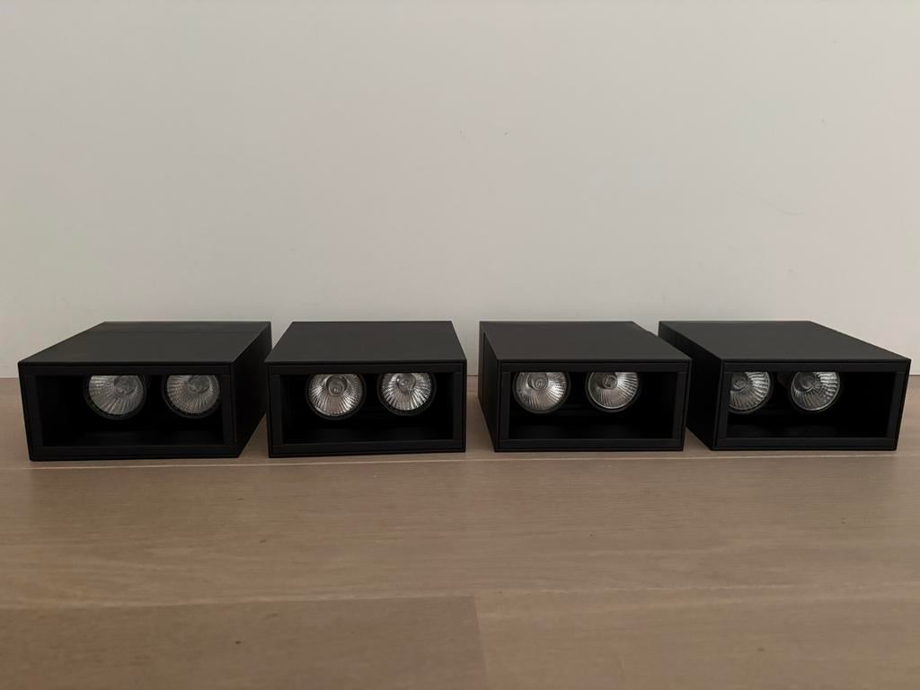 Design plafondopbouwspot - Kreon Prologe 80 double (4 stuks), Ophalen, Zo goed als nieuw