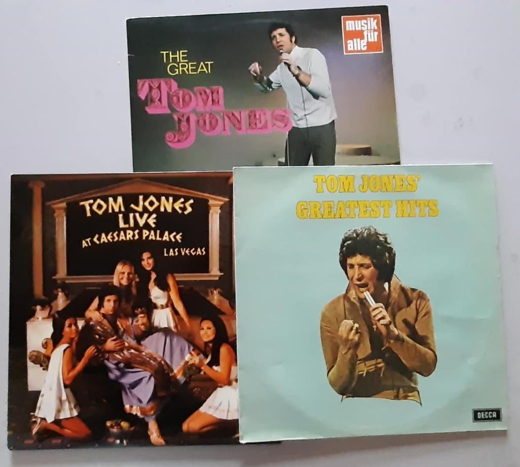 Lot de 3 Vinyles 33 tours Tom Jones, Enlèvement, Utilisé