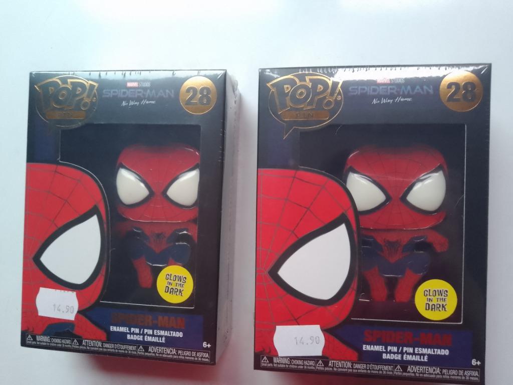 pop! pin nr 28 spider-man glow in the dark nieuw! emaillepin, Enlèvement ou Envoi, Neuf, Film