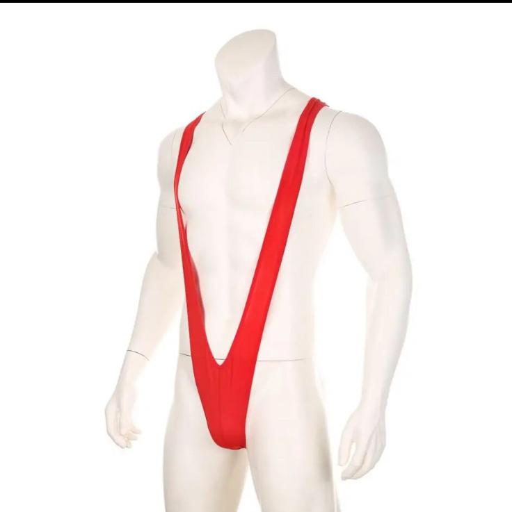 Ride thong body maat L, Verzenden, Rood