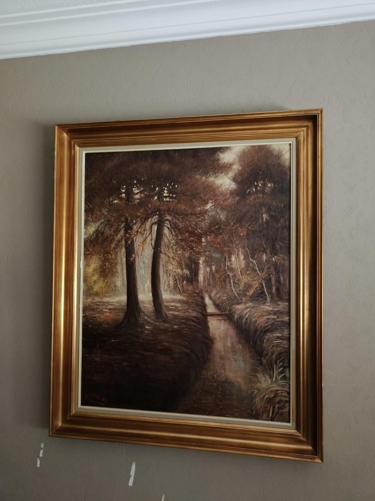 Groot schilderij van Melis, Antiquités & Art, Art | Peinture | Classique, Enlèvement