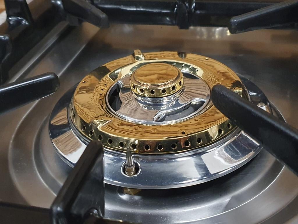 🔥 Poêle deluxe Boretti Majestic 90cm bleu royal à 5 brûleur, Gaz, Classe énergétique A ou plus économe, Enlèvement ou Envoi, Comme neuf