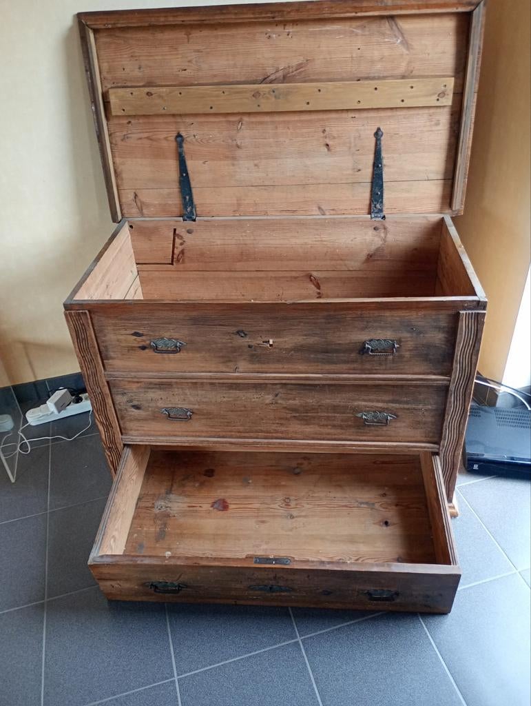 Coffret ancien avec 1 tiroir, Enlèvement ou Envoi, Comme neuf
