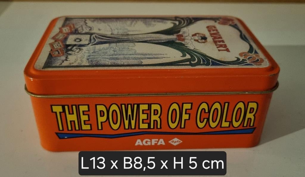Agfa Gevaert blikken doosje, Ophalen of Verzenden