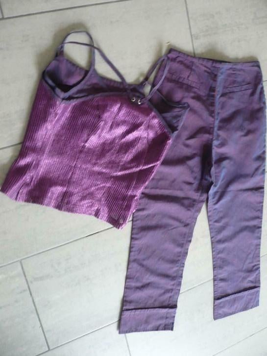 Top + broek + jasje origineel ensemble ZNJ, Kleding | Dames, ZNJ, Ophalen of Verzenden, Nieuw, Maat 38/40 (M)