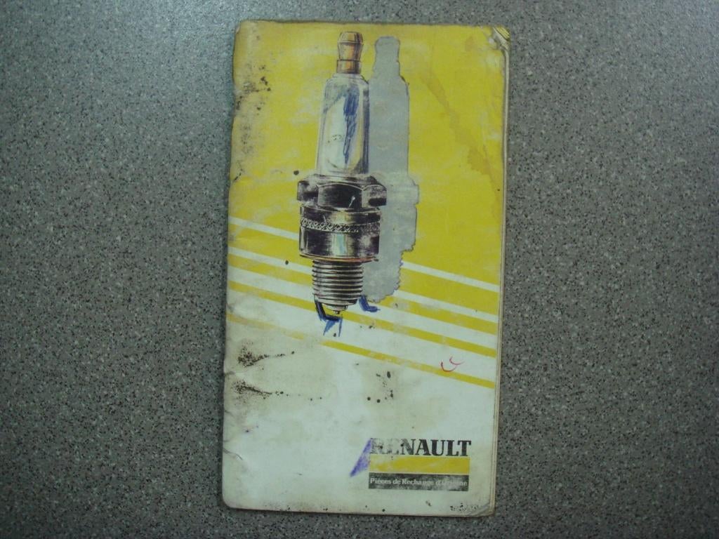 guide de poche de références bougies ( Oldtimer/ancêtre ), Enlèvement