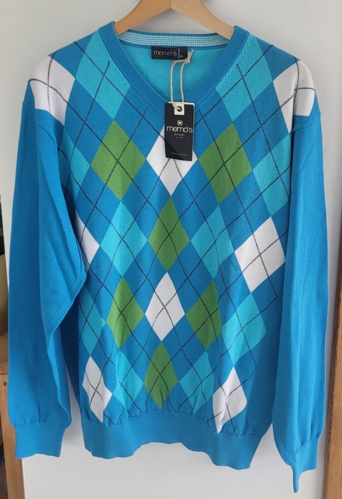 Nieuwe trui mannen XL, Kleding | Heren, Truien en Vesten, Ophalen, Blauw, Memo's, Maat 56/58 (XL)