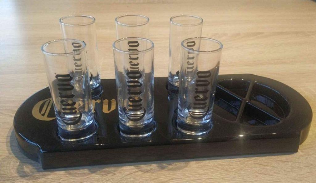 Set van 6 shooters met tequila cuervo, Ophalen of Verzenden, Nieuw, Borrel- of Shotglas