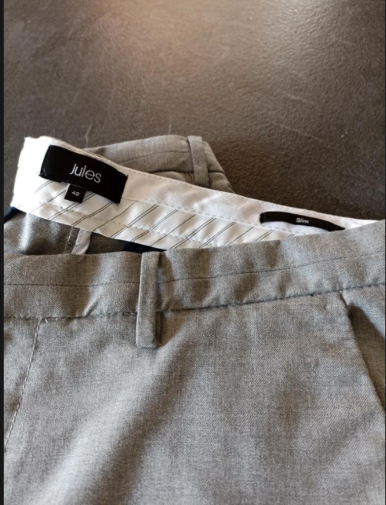 LICHTGRIJZE HERENBROEK, Kleding | Heren, Broeken en Pantalons, Nieuw, Overige maten, Grijs, Ophalen