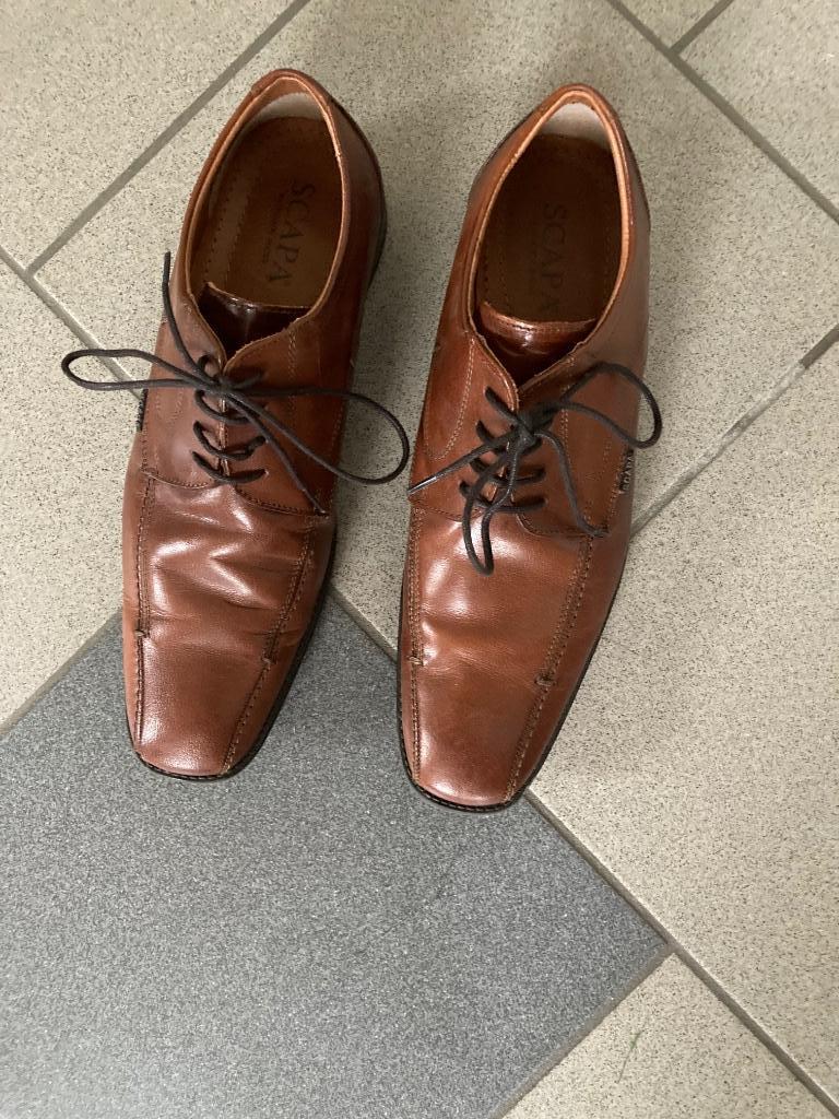 Klassieke bruine herenschoenen mt43 Nieuwstaat, Ophalen, Bruin, Overige typen, Zo goed als nieuw