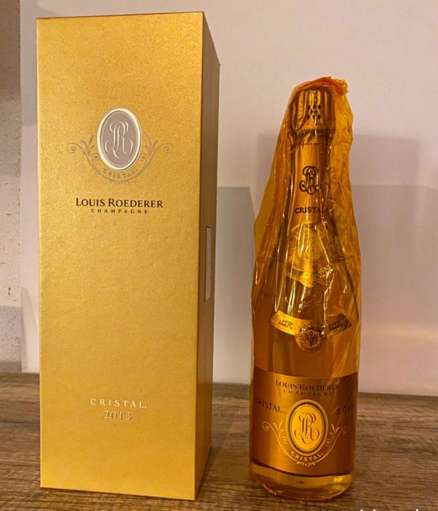 Champagne cristal roederer 2016 en coffret, Collections, Vins, Enlèvement ou Envoi, Comme neuf, Champagne