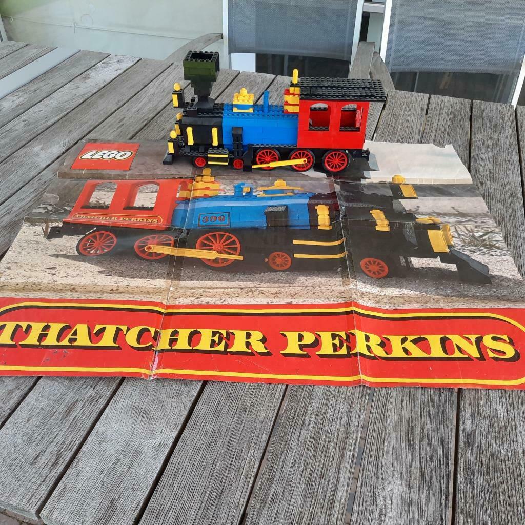 Vintage Lego Tatcher Perkins locomotieven 396-1, Ophalen, Gebruikt, Complete set, Lego