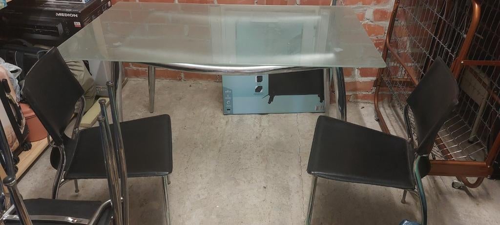 Eetkamer tafel met 6 stoelen, Enlèvement, Utilisé