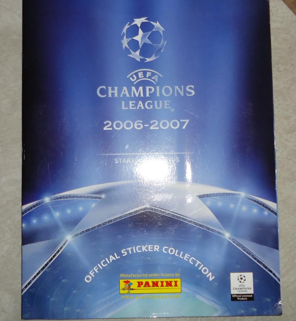 PANINI STICKER ALBUM VOETBAL CHAMPIONS LEAGUE 2006/7, Ophalen of Verzenden, Zo goed als nieuw, Sticker