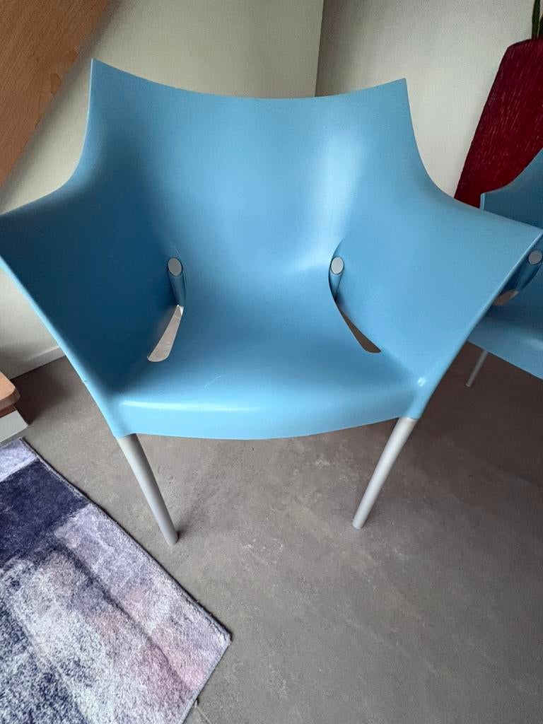 Kartell armchair Dr. No - 2 stuks, Enlèvement, Utilisé, Bleu, Deux