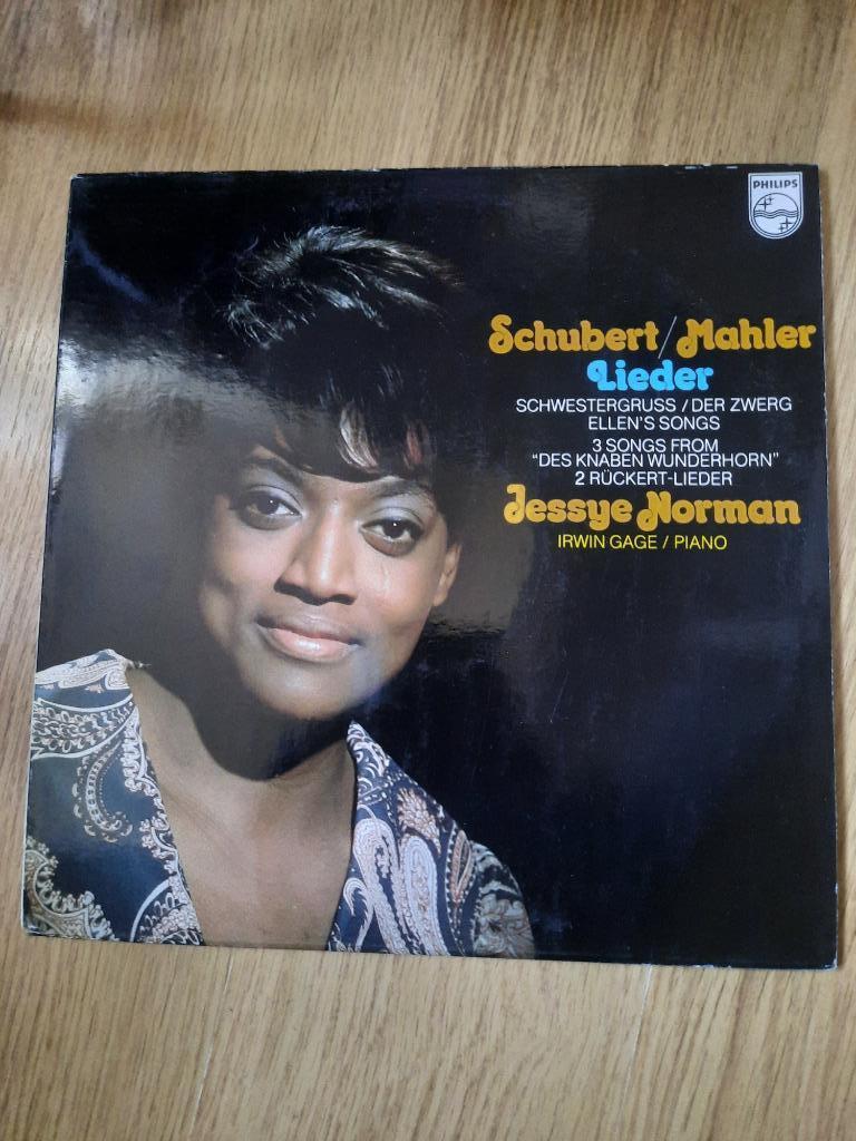 Liederen van Schubert Mahler Jazz LP Jessye Norman, Ophalen of Verzenden, Zo goed als nieuw, 12 inch, Jazz