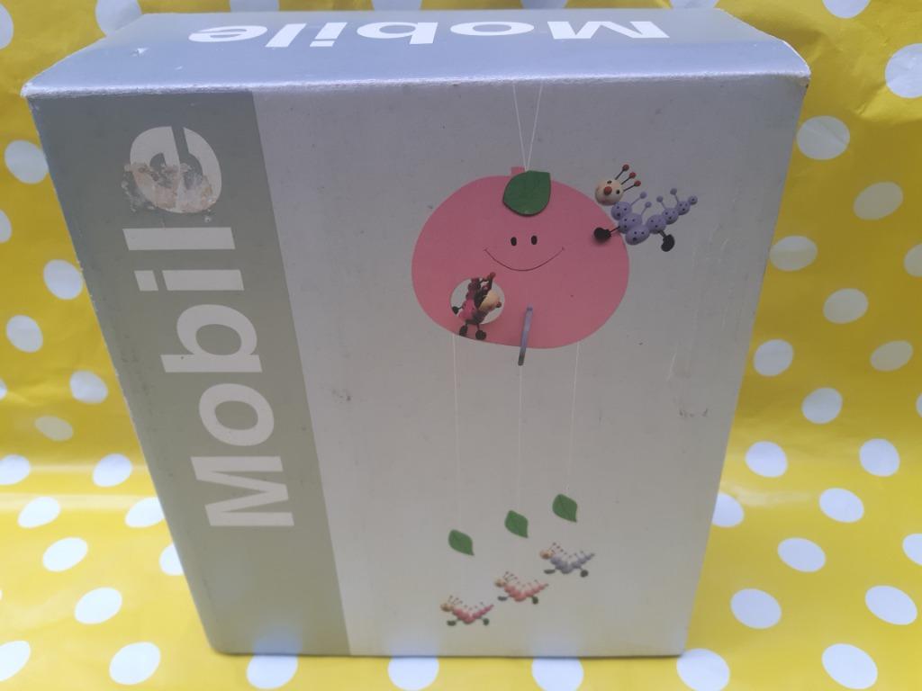 Houten mobile appel/rups, Kinderen en Baby's, Ophalen, Nieuw, Mobiel