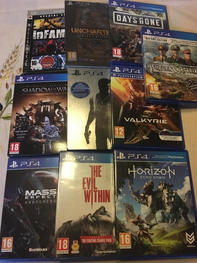 PLAYSTATION 4 + PLAYSTATION 3 GAMES, Games en Spelcomputers, Games | Sony PlayStation 4, Ophalen, Gebruikt, Avontuur en Actie