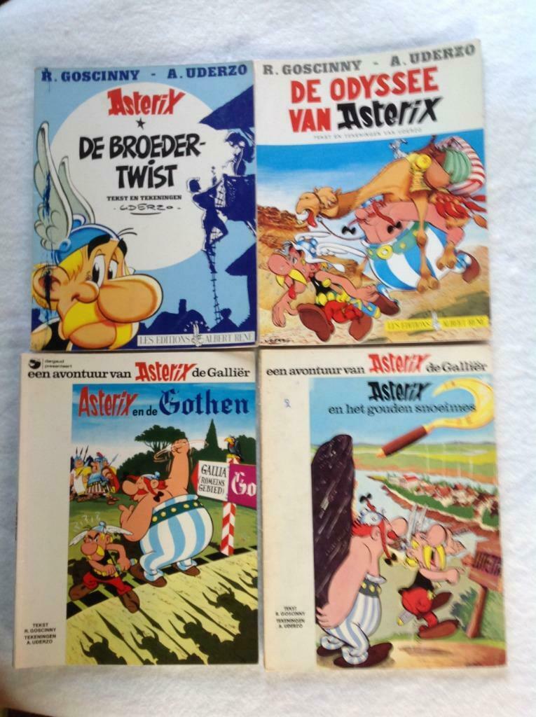 Asterix de Galiër - 4 stuks - sc - 1967/1997, Meerdere stripboeken, Ophalen of Verzenden, Gelezen