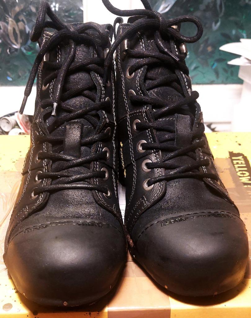 Chaussures bottines yellow cab, Enlèvement ou Envoi, Chaussures à lacets, Comme neuf, Noir