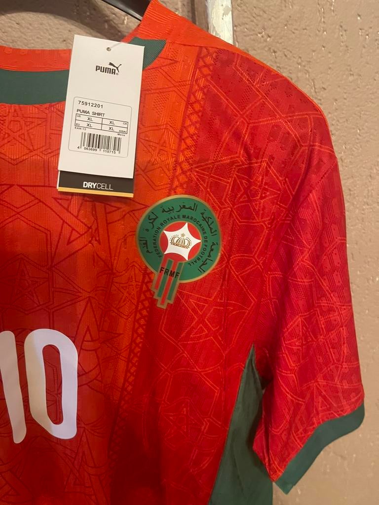 Maillot Maroc 2025 Taille XL Brahim 10, Taille XL, Enlèvement, Neuf, Maillot