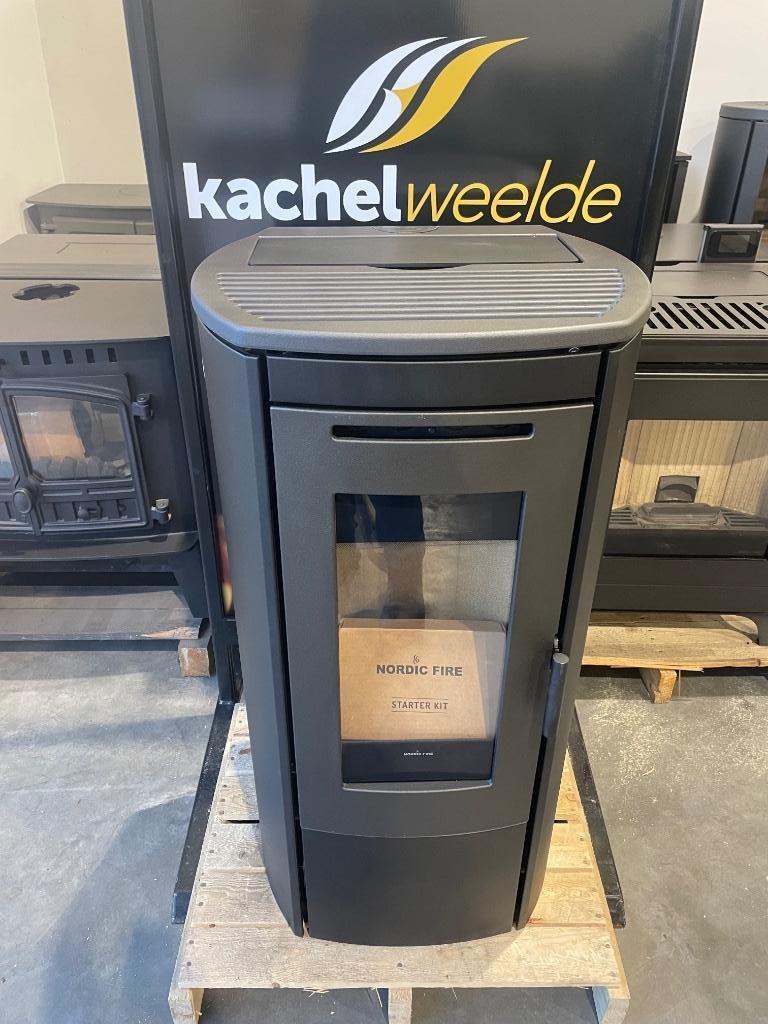 Pelletkachel Nordic Fire Ilvar 7, Ophalen of Verzenden, Zo goed als nieuw, Pelletkachel, Vrijstaand