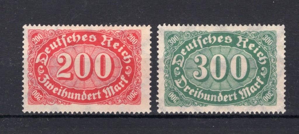 DEUTSCHES REICH Yt. 156/157 (*) zonder gom, Ophalen of Verzenden, Postfris