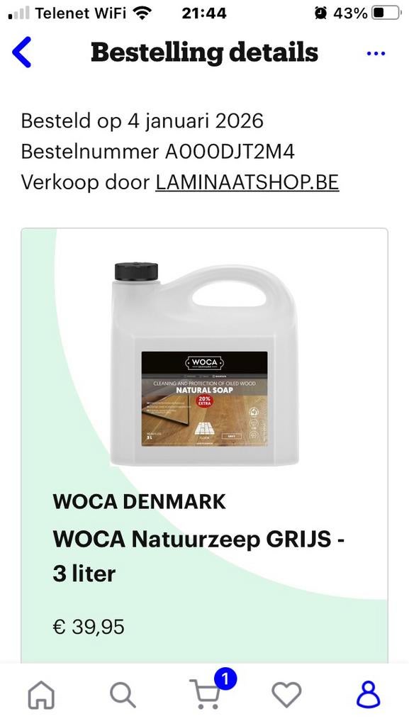 Woca natuurzeep grijs 3 liter, Ophalen, Schoonmaakmiddel