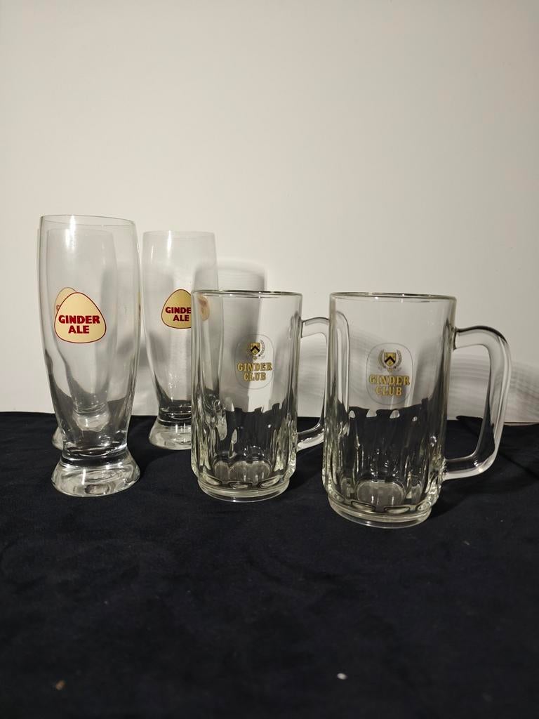 Ginder Ale, Ginder Club bierglazen, Verzamelen, Ophalen