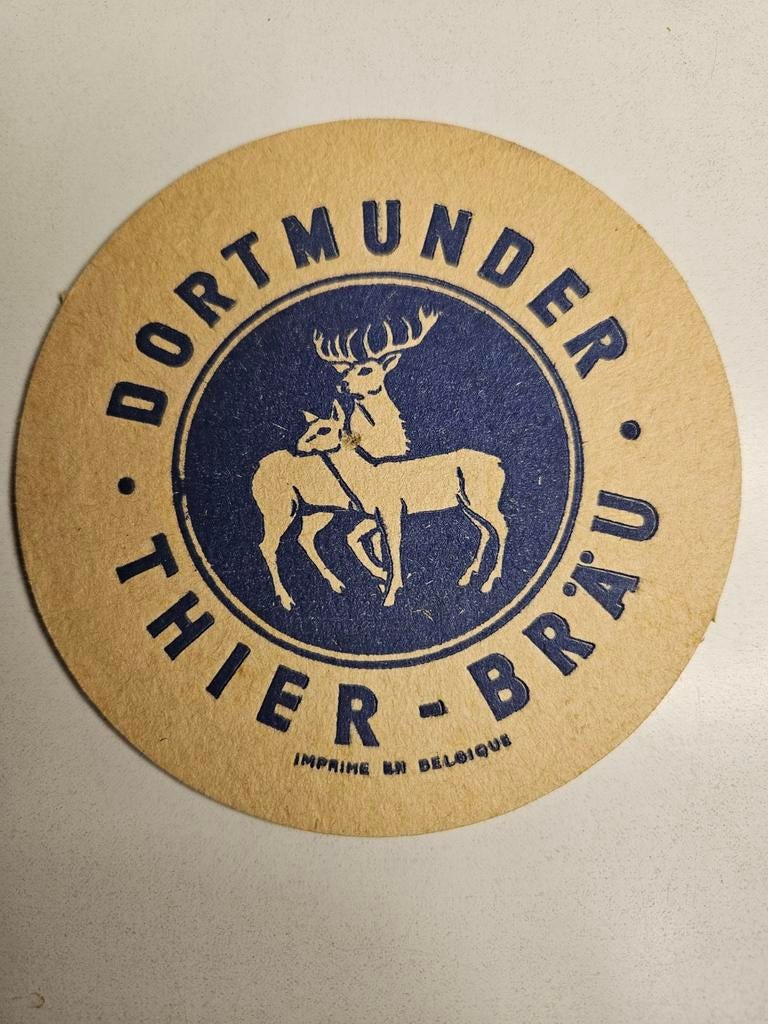 Vieux tapis à bière Dortmunder thier Brau, Enlèvement ou Envoi