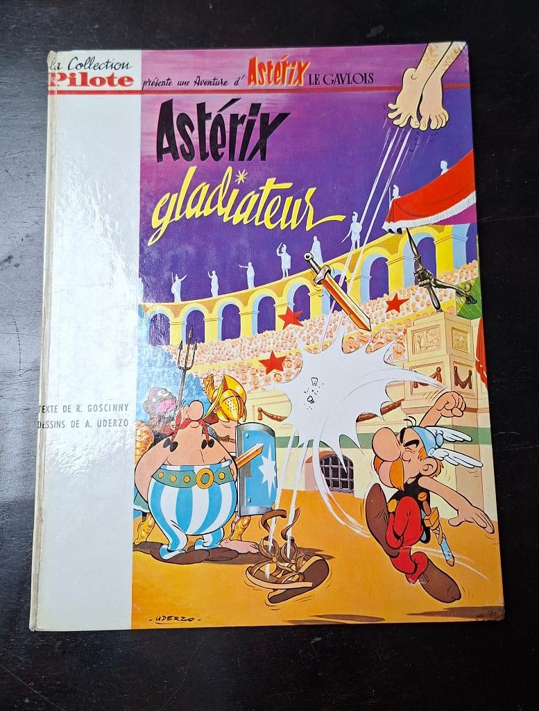 Astérix Gladiateur éd Pilote 1964 EO Française, Livres, Enlèvement ou Envoi, Une BD, Utilisé, Goscinny & Uderzo