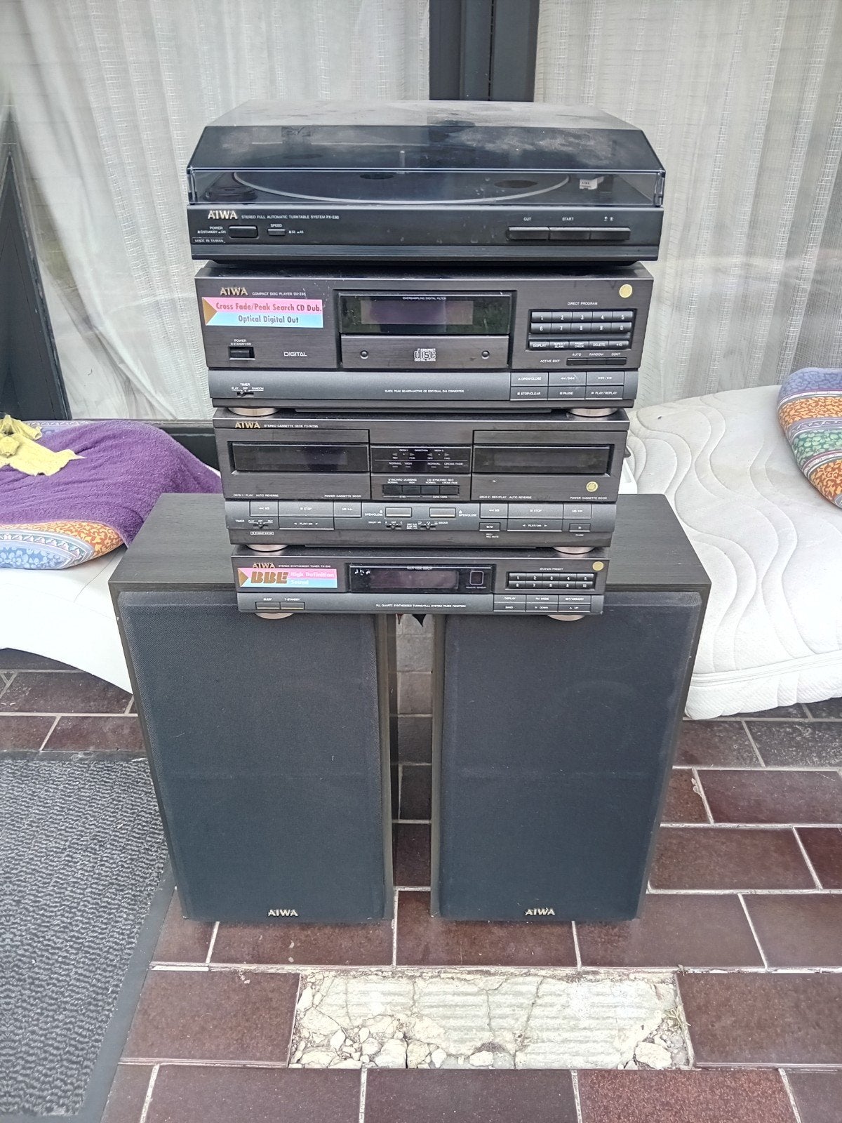aiwa SX-Z87 Bass reflex 3 voies, TV, Hi-fi & Vidéo, Enceintes, Enlèvement
