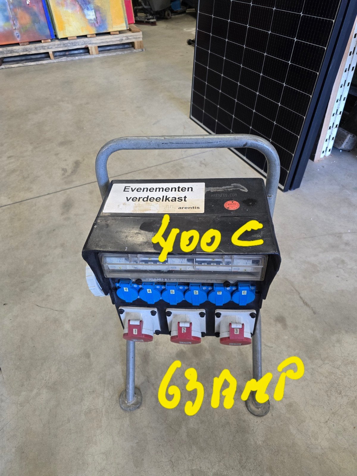 stroomkast 380v 63 amp perfecte staat, Ophalen