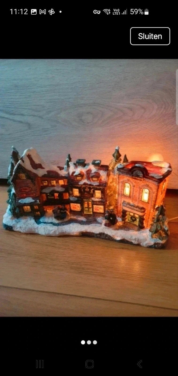 très belle grande maison de Noël avec des lumières, Enlèvement ou Envoi