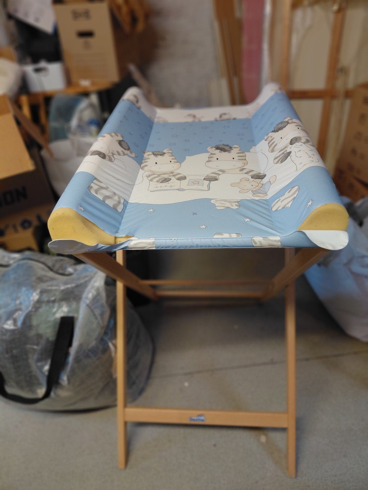 Table à langer pliable Geuther (à Wemmel), Enfants & Bébés, Enlèvement, Utilisé, Coussin à langer, Autres marques