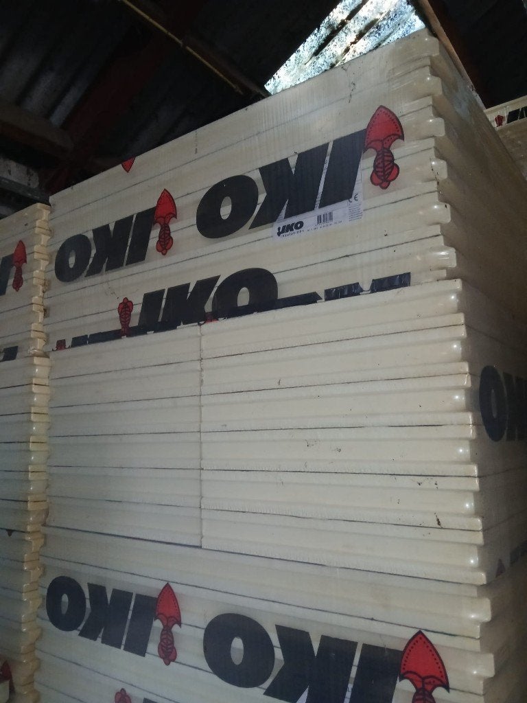 Nieuwe muurisolatieplaten - IKO ENERTHERM d=40mm, Bricolage & Construction, Isolation & Étanchéité, Enlèvement, Mousse rigide (PIR)