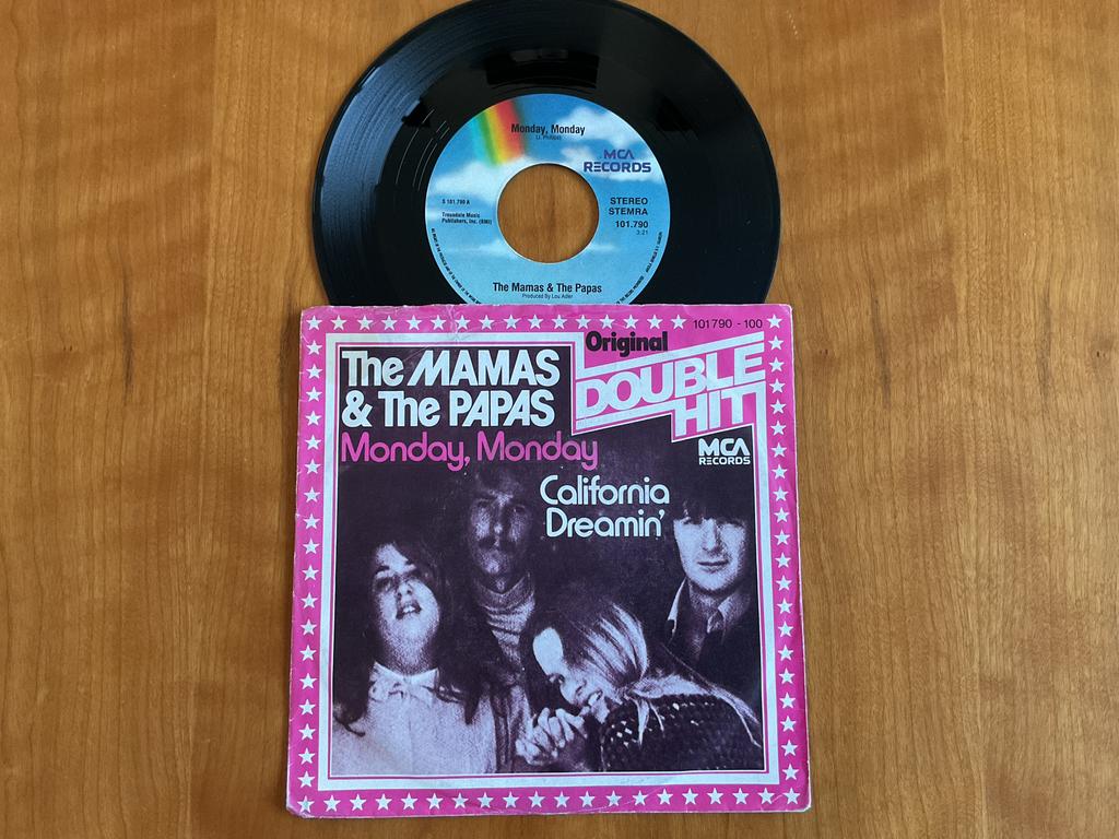 The Mamas & The Papas - Monday,Monday / California Dreaming., Enlèvement ou Envoi, Utilisé