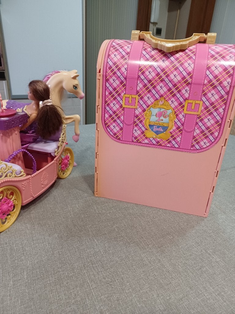 Barbie huis draagbaar, Ophalen, Gebruikt, Barbie