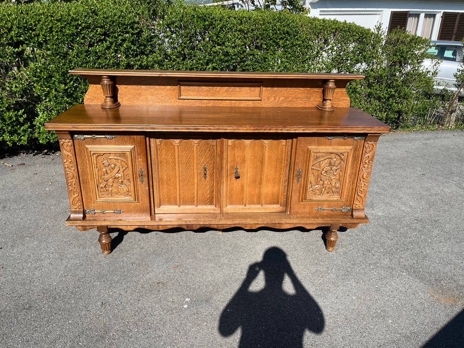 Buffet 4 portes, Maison & Meubles, Armoires | Buffets, 200 cm ou plus, Moins de 100 cm, Comme neuf, Enlèvement