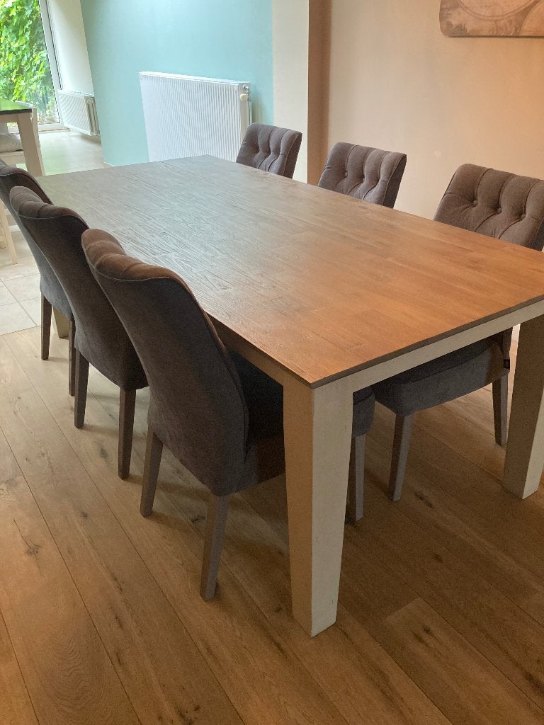 Eetkamertafel Henders en Hazel, Ophalen, Gebruikt, Landelijk, 6 tot 8 stoelen
