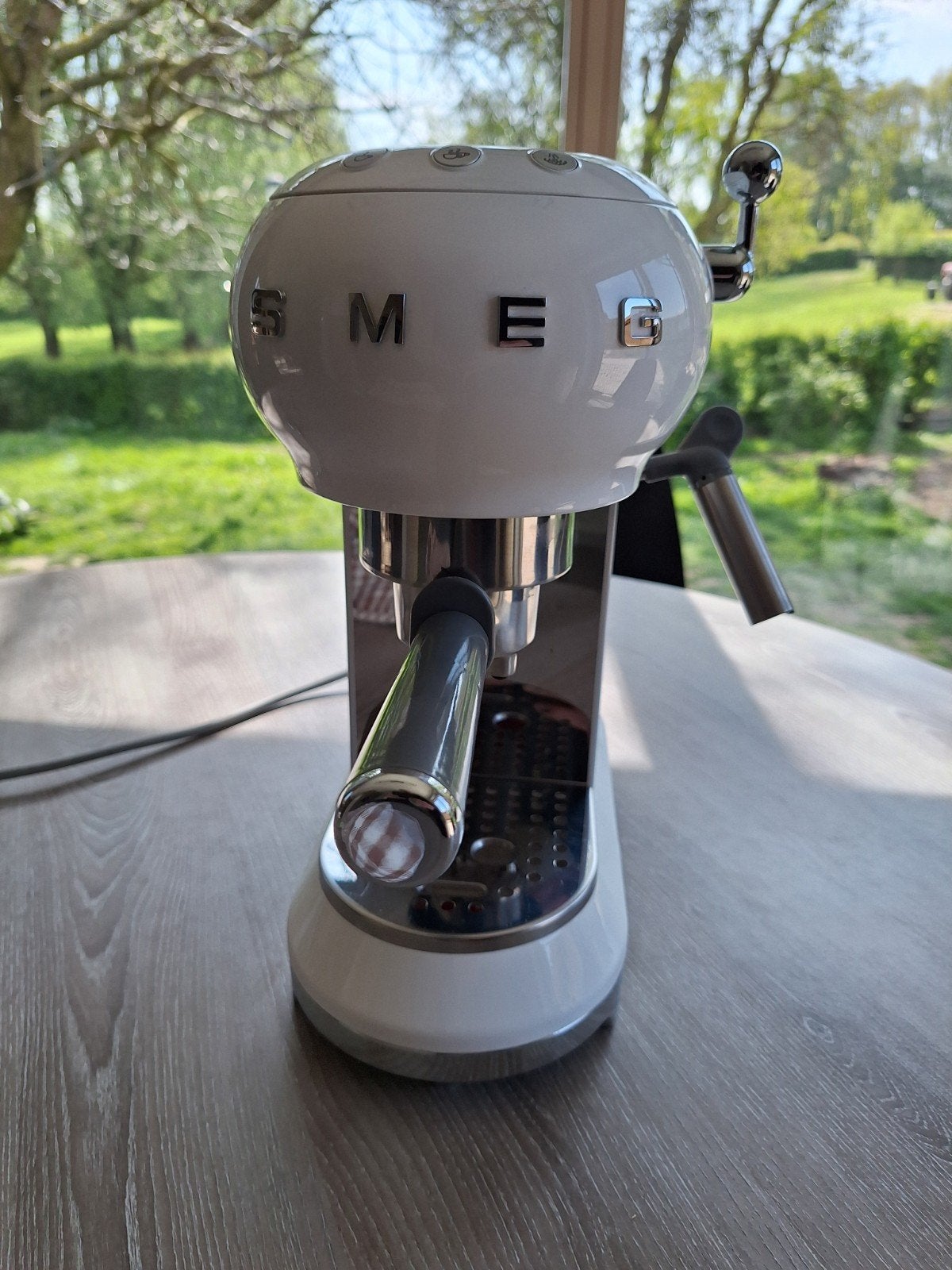 Smeg espresso apparaat, Ophalen of Verzenden, Zo goed als nieuw, Espresso apparaat, Gemalen koffie